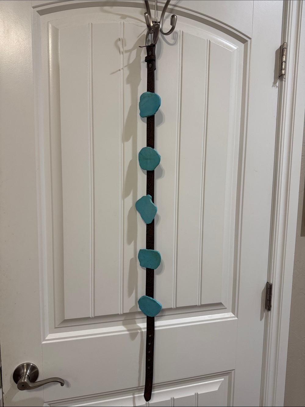 Turquoise Slap Leather Belt